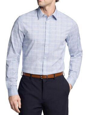 NWT! Calvin Klein Infinite non-iron Slim-Fit Stretch Collar Button Down 17 34-35